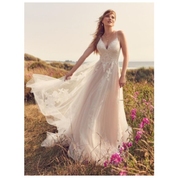 Rebecca Ingram 22RT538B01 Sz 10 Wedding Dress NWT - Picture 1 of 16